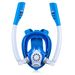 New snorkeling Sanbao swimming snorkeling mask for children Full face double tube silicone snorkeling mask_desvips.com
