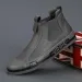 2025 New Designer Casual For Fashion Yellow Mens High Top Leather Moccasins Comfortable Loafers Men Shoes Ankle Boots_desvips.com
