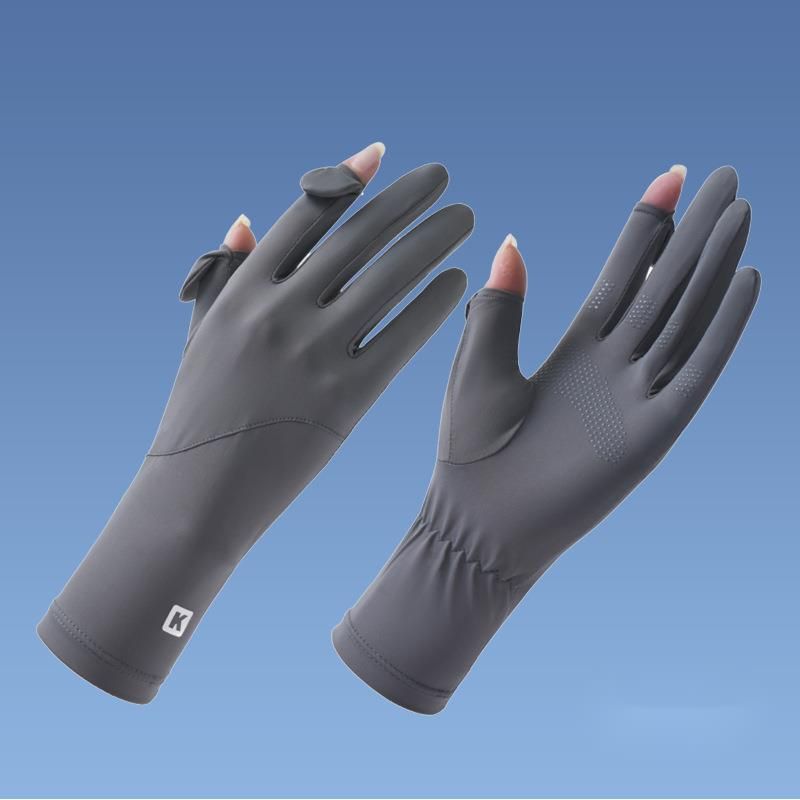 Outdoor Sports Hiking Sun Gloves For Women Summer UV Protection Thin Breathable Cycling Driving Non-Slip_desvips.com