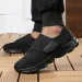 Unisex Wide Footed Women Casual Fashion Breathable Walking Mesh Flat Shoes For Men Sneakers Black Female Footwear 250908_desvips.com
