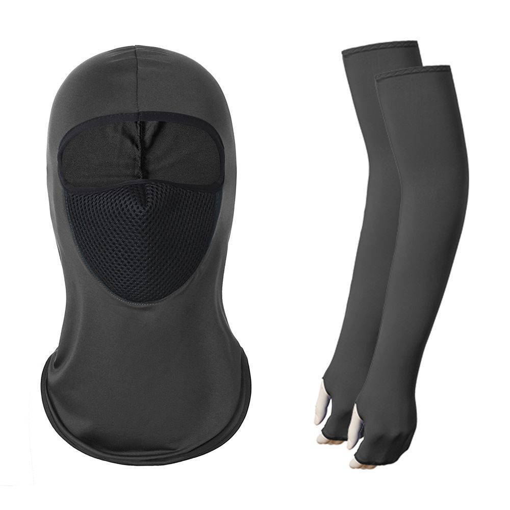 Outdoor Cycling Sun Protection Hood Ice Silk High Elastic Breathable Face Mask Spring Summer Camouflage Quick Drying Straight Sleeves_desvips.com