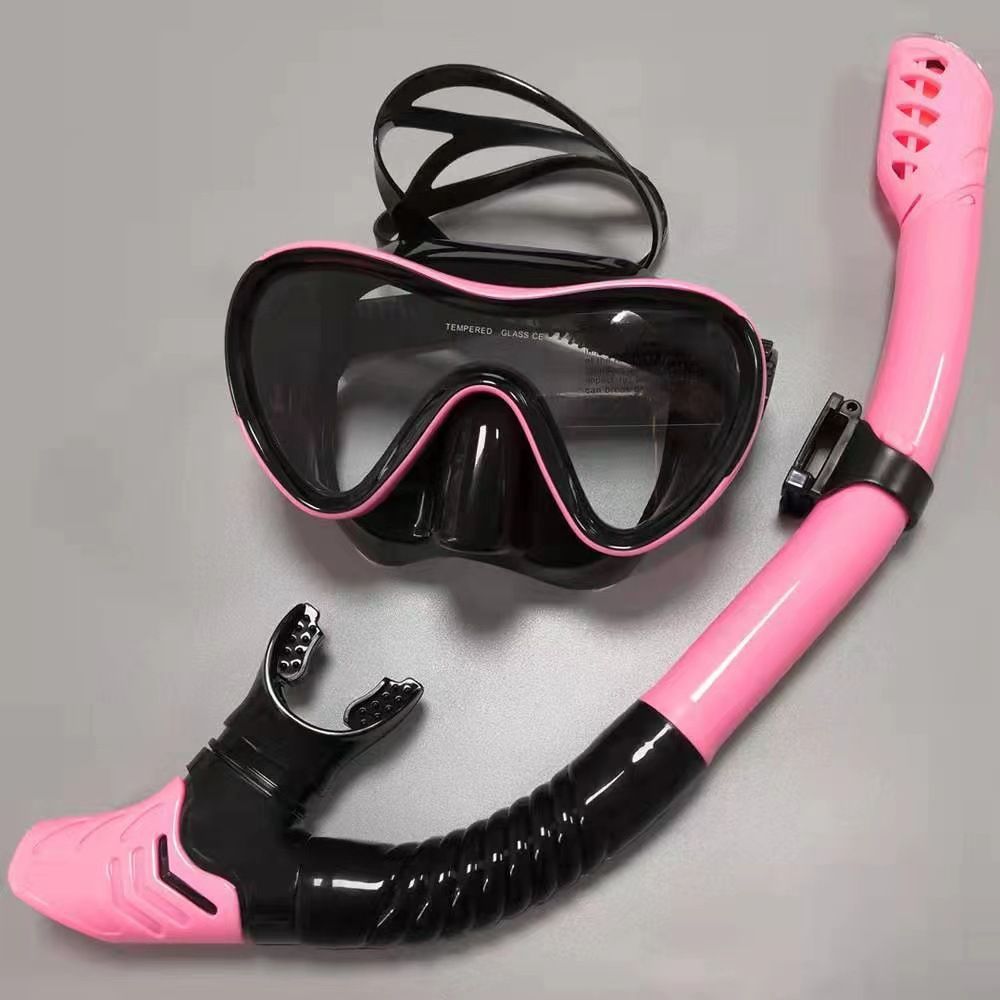 Popular Unisex And Snorkel Set, Fully Dry Silicone Diving Mask, Swimming Goggles_desvips.com