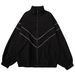 3M Reflect Functional Jacket Men Black Windbreaker Coats Spring Autumn Outdoor Windproof Waterproof Night Riding Zipper_desvips.com