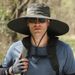 Extra Wide Brim Sun Hat For Men - UPF 50+ Outdoor Fishing & Hiking Cap, Lightweight & Quick-Dry (Adjustable Chin Strap, One Size Fits Most)_desvips.com