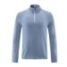 Bottom Shirt Men's Sports Quick-drying Breathable Fitness Long-sleeved Zipper Small Stand-up Collar Top_desvips.com