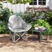 Padded Folding Camping Chair – Portable Moon Chair With Side Pocket & Carry Bag Supports Up To 120KG Ideal For Outdoor Camping & Picnics_desvips.com