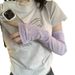 Summer Sun Protection Women With Embroidered Bowknot, Ice For Outdoor Travel Cycling, Arm And Wrist Protection, Sunshade_desvips.com