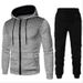 Men's & Women's Fleece-Lined Dot Print Zip-Up Hoodie Set - Casual Sportswear For Autumn & Winter (Multiple Colors & Sizes)_desvips.com
