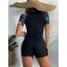Wetsuit Long Sleeve Slim-fit Training Sunscreen Conservative One-piece Swimsuit_desvips.com