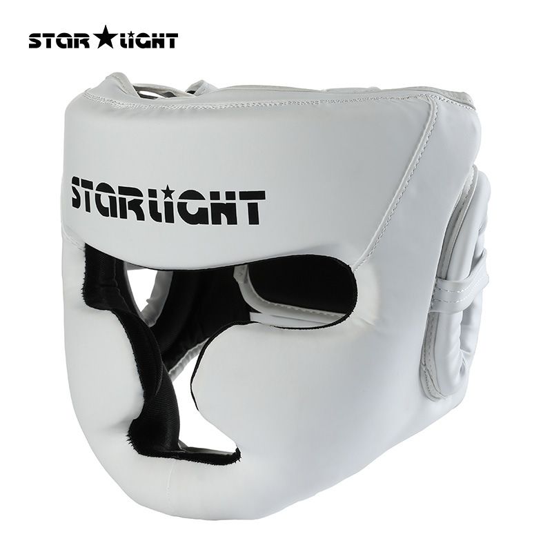 STARLIGHT Boxing Headgear For Adults - Professional Training Head Protection For Boxing, Muay Thai (S/M/L, White/Black/Red, Face Shield Option)_desvips.com