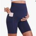 Sports Clothing Dynamic Pregnancy Yoga Shorts Over Belly Comfortable Cycling Sports Dynamic Pregnancy Fitness Shorts With Pockets_desvips.com