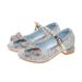 Children's Princess High Heels Elsa Leather Little Girls' Crystal Flower Girl Spring And Autumn Fashion New Single Girls'_desvips.com