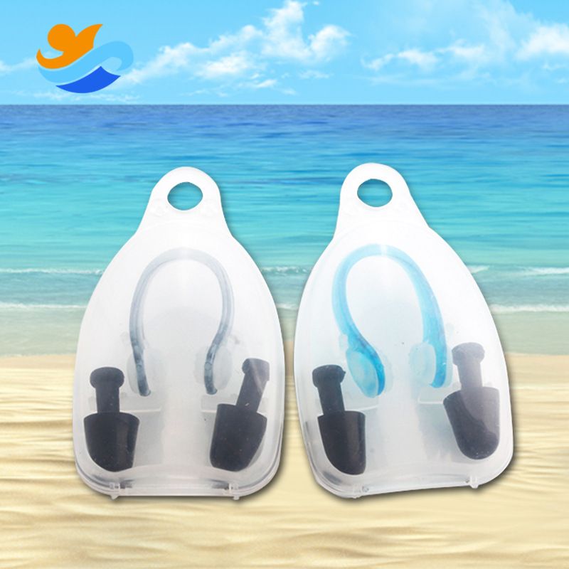 Swimming-specific Earplug Set, Soft And Comfortable Silicone Nose Clip To Prevent Water Ingress, Wholesale Swimming_desvips.com