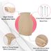 Women Sexy High Waist Dress Half Slip Shapewear Built-in Thong Seam-free Body Shaper Knee Length Butt Lifter Anti-Slip_desvips.com