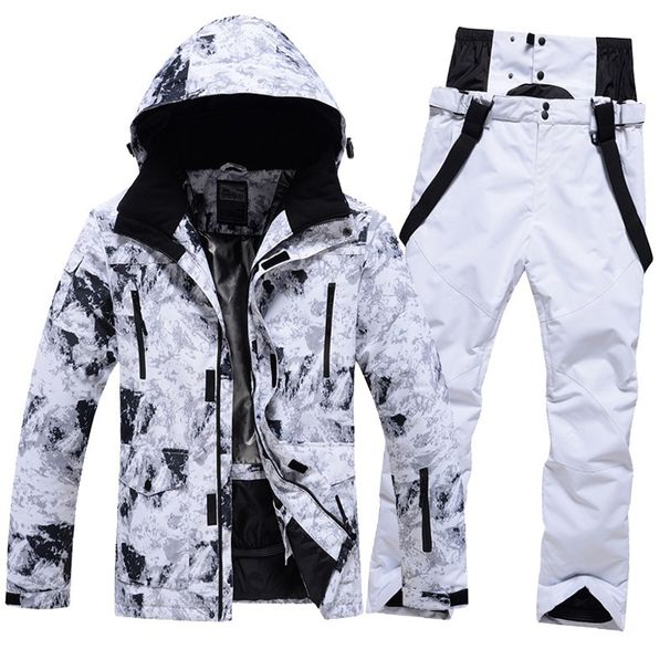 Cross-border E-commerce Suit Set For Couples, Windproof, Waterproof, Warm, Single Double Board Ski Jacket And Pants, One_desvips.com