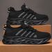 Men Comfortable Unisex Sneaks Breathable Couple Running Shoes Women Tennis Sports Shoe Size 37-47 Yellow Walking_desvips.com