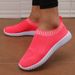 Women Sneakers Flat Bottomed Outdoor Casual Sports Single Comfortable Summer Mesh Lightweight Vulcanized Walking Shoes_desvips.com