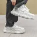 Stylish Fashion Designer Women Men Oversized Versatile Leather Thick Sole Flat Vintage Rock Gothic Punk Athletic Shoes_desvips.com