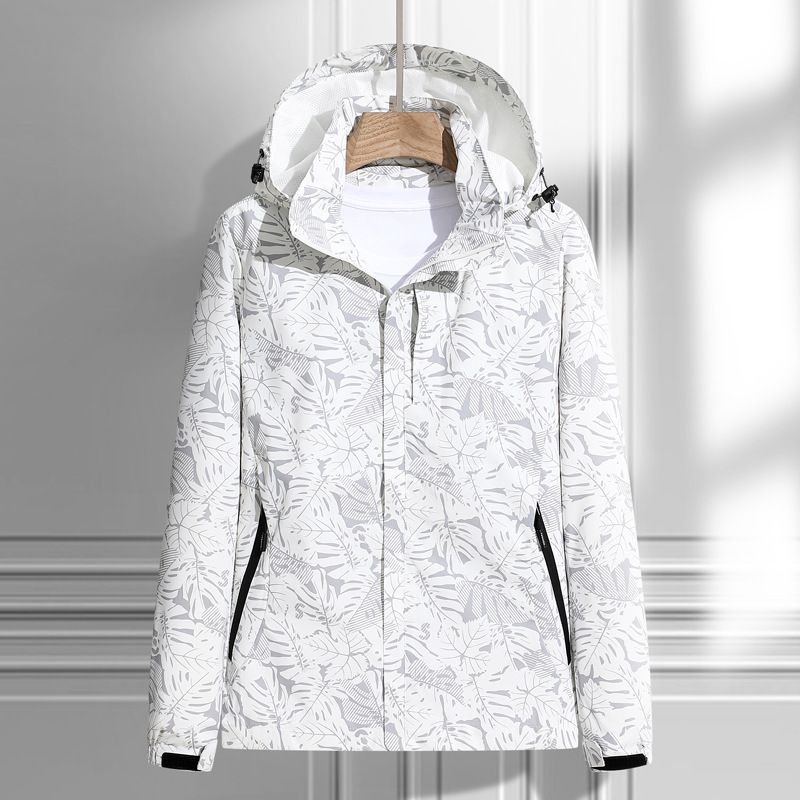 Hot-Selling Spring And Autumn Thin Maple Leaf Fashion Sports Outdoor Unisex Couple Casual Jacket Windbreaker_desvips.com