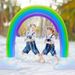 Inflatable Rainbow Arch Sprinkler - Summer Water Play Toy For Kids, Lawn & Backyard Fun_desvips.com