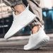 2024 Spring And Summer Casual Sports Men's Fashion Flyknit Mesh Breathable Small White Large Running Shoes Men_desvips.com