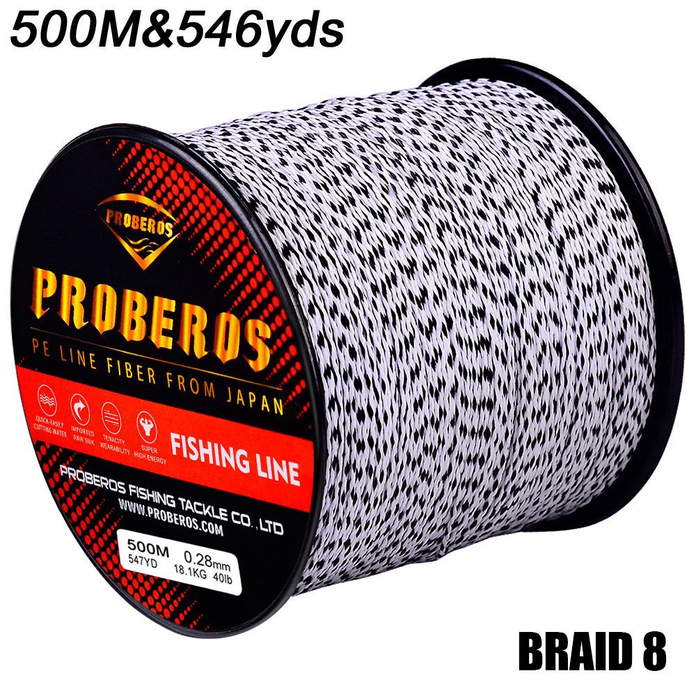 Fishing Lines 8 Braids 500m Fishing Line PE Braided Powerful Horse Fishing Line Main Line For Rock Fishing And Sea Fishing_desvips.com