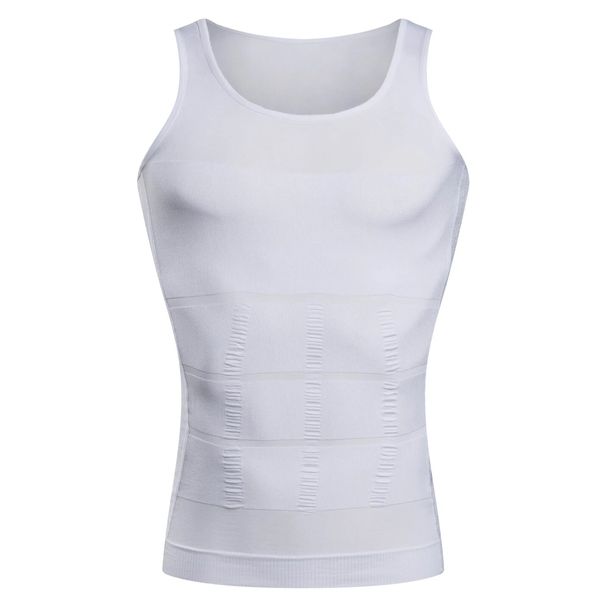 Men Body Shaper Slimming Compression Vest Undershirt Seamless Waist Trainer Tank Top Belly Control Weight Loss Shapewear_desvips.com