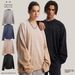 001 ARTIE Men's Clothing | 2025 New Autumn Winter High Street Retro Rolled Hem Loose Spray-Dyed Long Sleeve T-Shirt_desvips.com