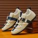 Mens Casual 2025 New Lightweight Breathable Leather Sneakers Suitable Walking Street Fashion Sports Flat Skate Shoes Man_desvips.com
