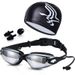 Goggles Swim Cap Nose Clip Earplugs HD Waterproof And Anti-fog Large Frame For Men And Women Swimming Equipment Goggles_desvips.com