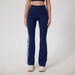 High-Waisted Seamless Yoga Pants European American Style Sports Flared Shaping Peach Casual Fitness Trousers for Women_desvips.com