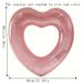 Heart-Shaped Glitter Swim Ring, Inflatable Water Float for Kids Age 3-6, PVC Pool Raft Toy for Summer Beach & Pool Parties - Pack of 1_desvips.com