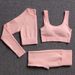 Women's Quick Drying Seamless Yoga Fitness Suit Autumn Winter European American Style Tight Fitting Hip Lifting Shorts_desvips.com