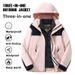 Down 3-in-1 Water-Resistant Detachable Two-Piece Set Women's Outdoor Ski Hiking Jacket Men's Custom_desvips.com