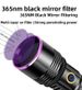 High Power Flashlight 20w Wholesale UV Black Mirror Jewelry Fluorescent Anti-Counterfeiting Detection 365nm Purple Light_desvips.com