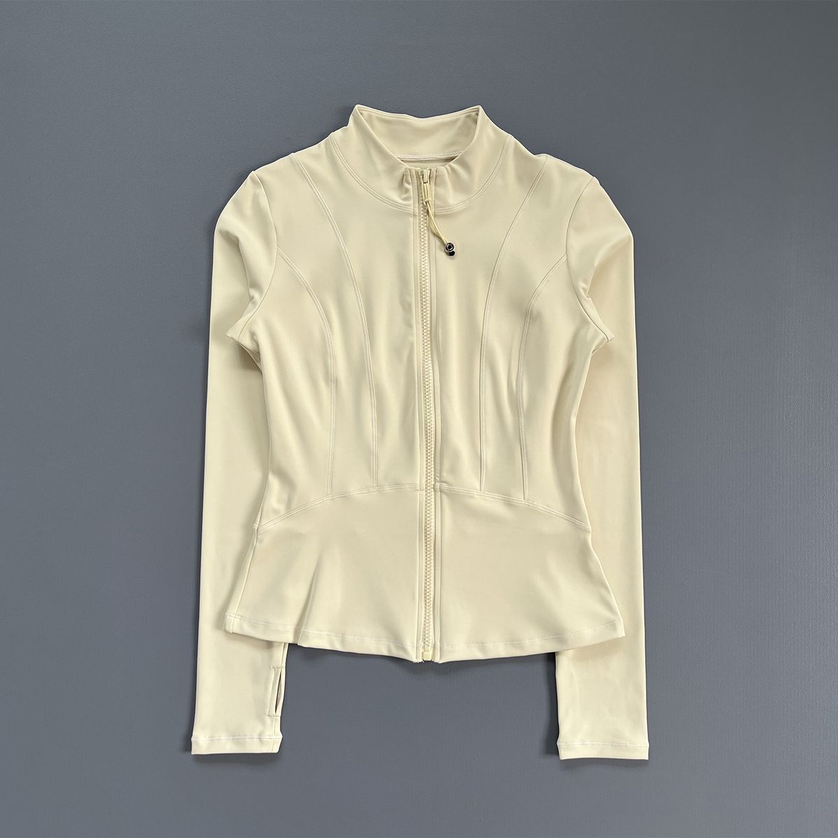 Women's Slim-Fit Zip-Up Long Sleeve Yoga Jacket - Lightweight, Breathable & Stylish For Spring & Fall (Black/Lemon/White/Navy)_desvips.com