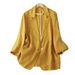 women's short trench coat – slim fit casual blazer jacket with belt, double breasted, (black, khaki, dark brown, navy, y green)_desvips.com