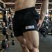Summer Sports Brother Quick Dried 3/4 Shorts Men's Elastic Iron Gym Fitness Muscle Training Hot Pants_desvips.com