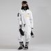 001 Winter New Women, Thickened, Warm, Waterproof, Windproof, Single Double Board, Leg-tie One-piece Ski Suit For Men_desvips.com