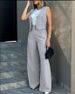 Women's fashion suit vest vest wide leg pants casual suit_desvips.com
