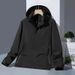 6266 For Spring Autumn, Men's Autumn And Winter Solid Color Windbreaker, Outdoor Long-sleeve Hooded Casual Sports_desvips.com