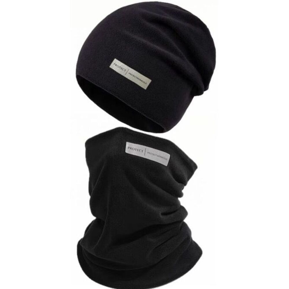 Fleece-Lined Thickened Autumn Winter Beanie Hat For Men And Women, Commuting Warm Headscarf Hat, Cycling Driving Neck_desvips.com