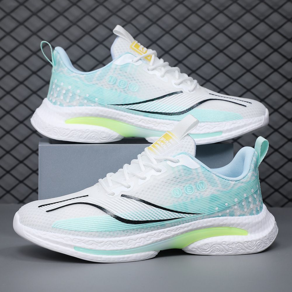 New Ice Silk Mesh Sports Men Soft Sole Breathable Men's Running Lightweight Casual Trendy Shoes_desvips.com