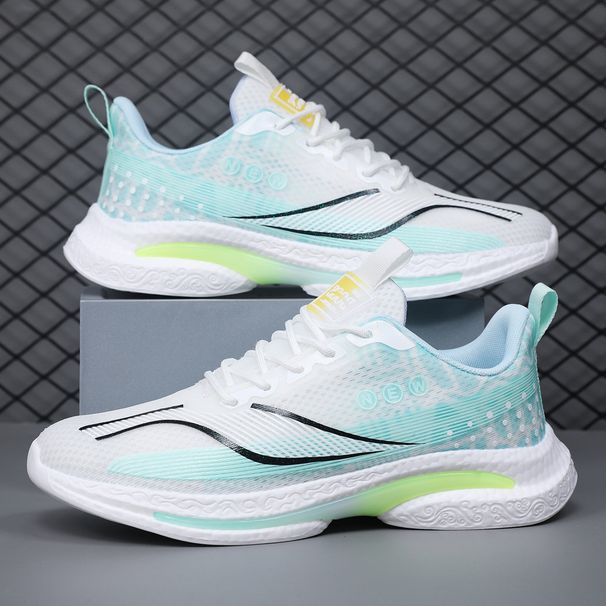New Ice Silk Mesh Sports Men Soft Sole Breathable Men's Running Lightweight Casual Trendy Shoes_desvips.com