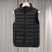 Slim Fit New Lightweight Vest For Women, Short Stand Collar Inner Liner, Warm Vest, Thin Down Jacket_desvips.com