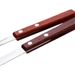 Outdoor Tableware 304 Stainless Steel Log Handle Steak Western Food Knife Fork Spoon Gift_desvips.com