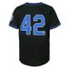 42 Black Embroidered Hip-hop American Oversized Shirt Baseball Jersey Couple_desvips.com
