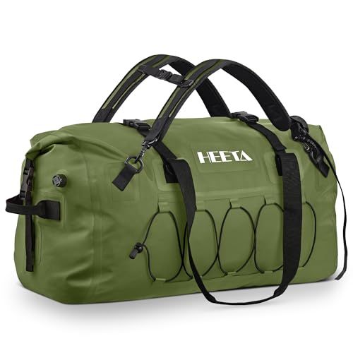 HEETA Waterproof Duffel Bag Travel Motorcycle Dry Bag Backpack In 60L, 80L, Or 110L Sizes, Featuring An Extra Large Rolltop Design With Straps And Han_desvips.com