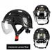 Carbon Fiber Half Electric Bike Motorcycle Summer Unisex Riding Safety 3C QIKE Helmet_desvips.com