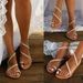Women's flat rhinestone large size beach shoes, foreign trade women's sandals manufacturer_desvips.com
